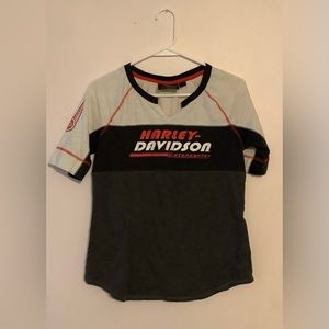 Harley Davidson shirt with vest. Shirt is size small and Vest is Medium.